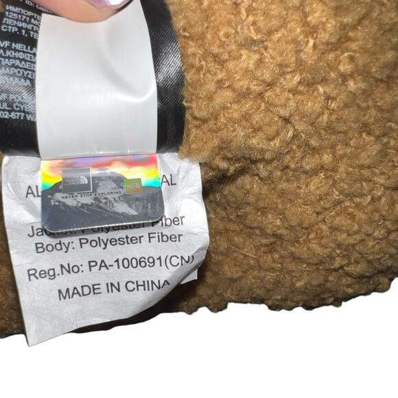 The North Face Teddy Bear Nuptse with blue puffer coat  30th Anniversary NWT - Picture 6 of 7